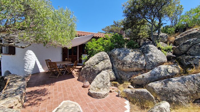 Sitzplatz vorne und Eingang